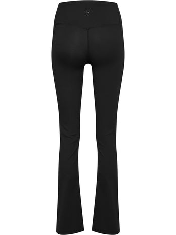 HUMMEL Prima Rib Straight Leg Hw Tights Damen (black)
