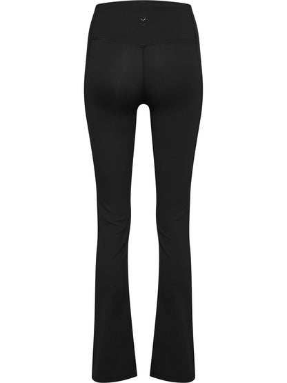 HUMMEL Prima Rib Straight Leg Hw Tights Damen (black)