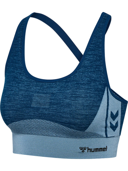 HUMMEL Clea Seamless Sports Top Damen (navy peony/faded denim)