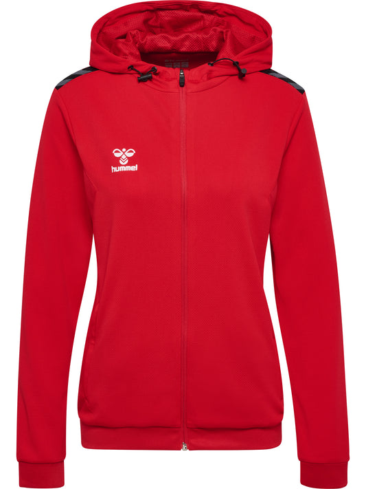 HUMMEL Authentic Pl Zip Hoodie Damen Rot