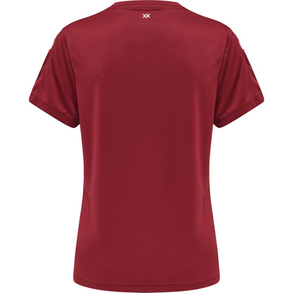 HUMMEL Core XK Poly Jersey S/S Damen (maroon)