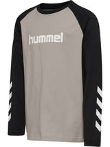 HUMMEL Logo T-Shirt L/S Kind (rock ridge)