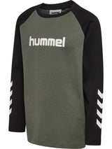 HUMMEL Logo T-Shirt L/S Kind (castor gray)