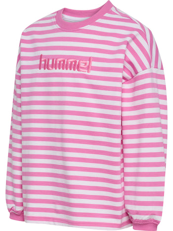HUMMEL Geggo Stripe Sweatshirt Kind (fuchsia pink)