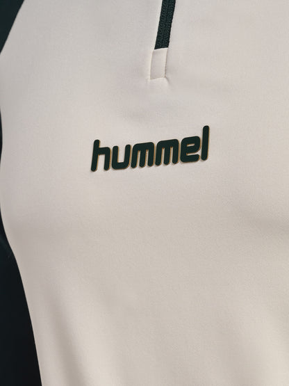 HUMMEL BLAZE27 Pro Training Half Zip (buttercream/darkest spruce)