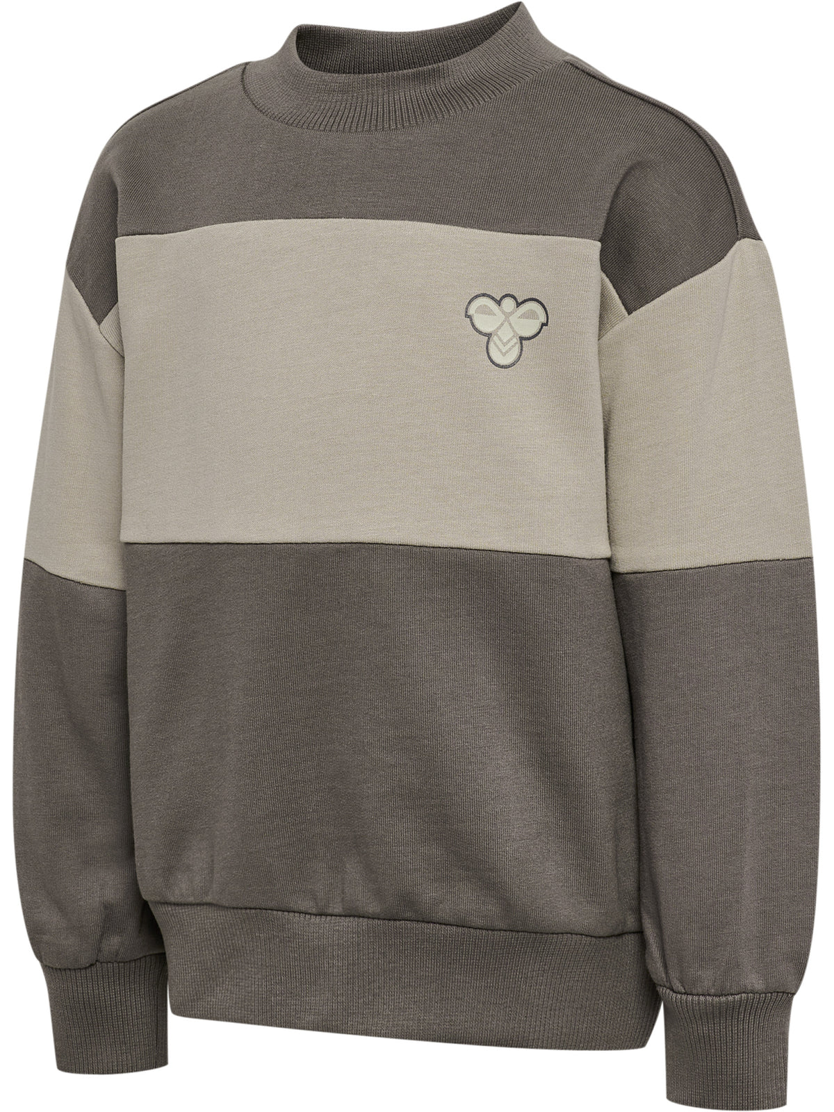HUMMEL Mini Loose Block Sweatshirt Kind (dark gull gray)