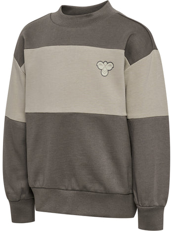HUMMEL Mini Loose Block Sweatshirt Kind (dark gull gray)