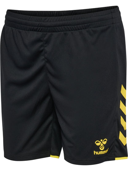 HUMMEL Core 2.0 Shorts Damen (black/blazing yellow)