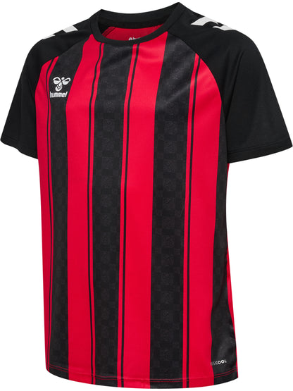 HUMMEL Match Striped Jersey S/S Kind (true red/black)