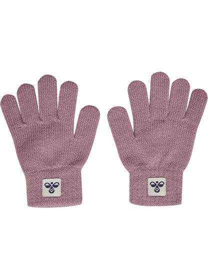HUMMEL Knit Gloves 2-Pack Kind (sea fog)