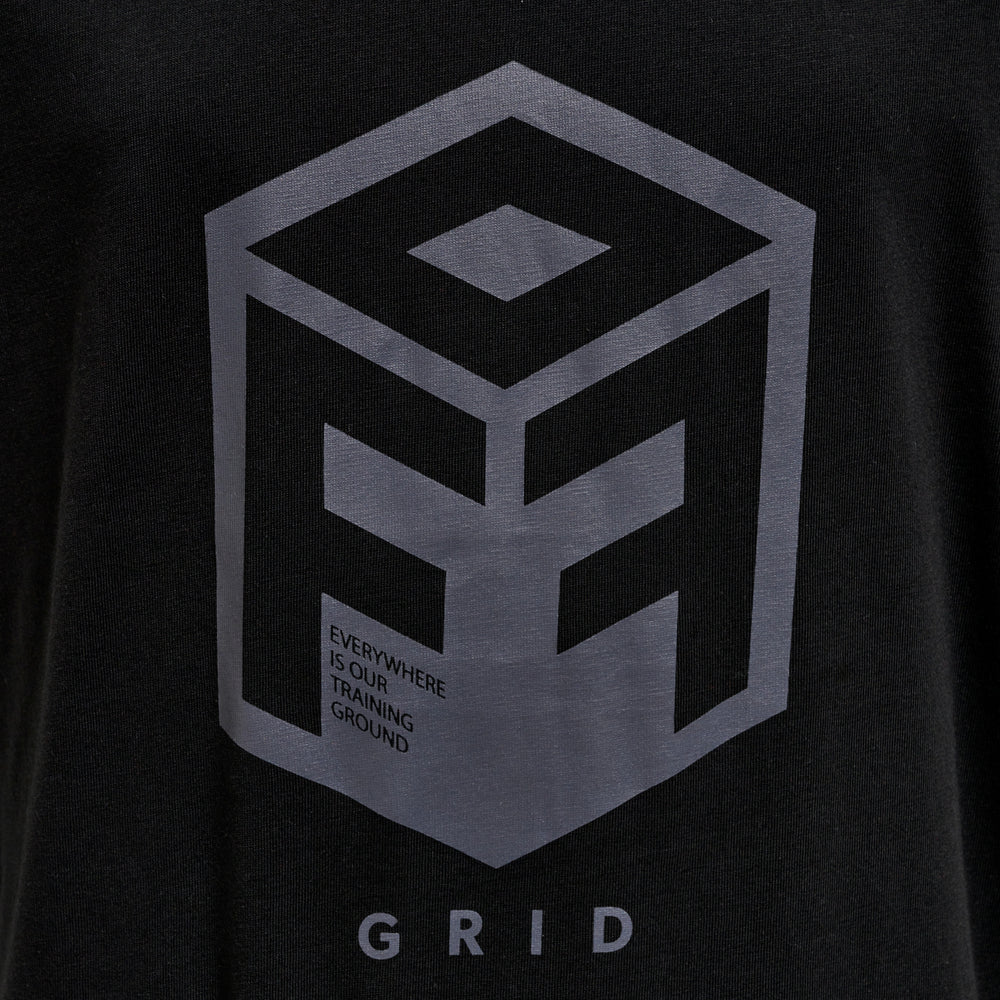 HUMMEL Offgrid Cotton Jersey S/S Kind (jet black/forged iron)