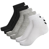 HUMMEL Chevron 6-Pack Mid Cut Socks (black/white/grey)