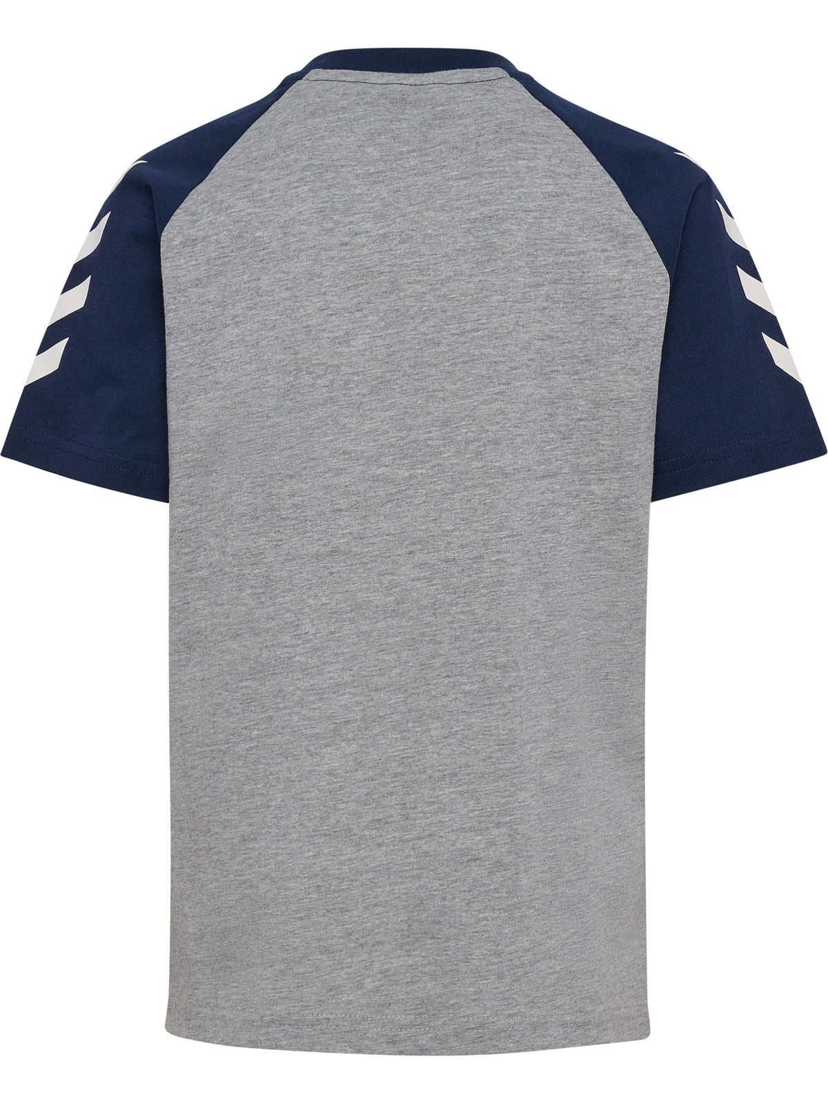 HUMMEL Logo T-Shirt S/S Kind (grey melange/dress blues)