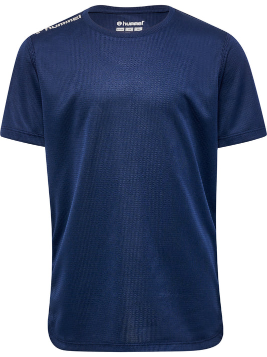 HUMMEL Run Jersey S/S Unisex Kind Blau