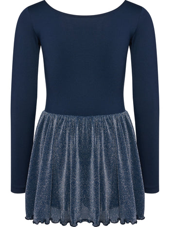 HUMMEL Glitter Tights Gymsuit L/S Kind (dress blues)