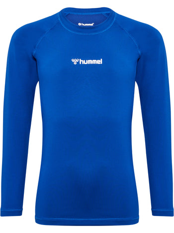HUMMEL Bl Performance Tee L/S Unisex Kind Blau