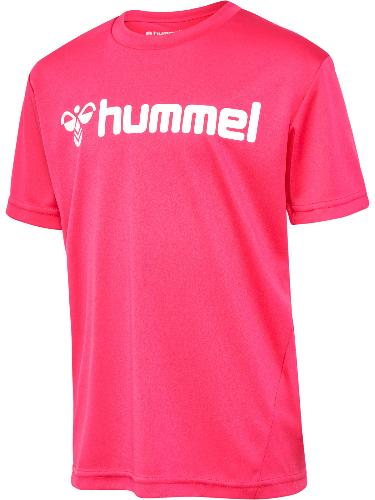 HUMMEL Logo Jersey S/S Kind (raspberry sorbet)