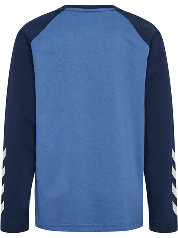 HUMMEL Logo T-Shirt L/S Kind (dutch blue)
