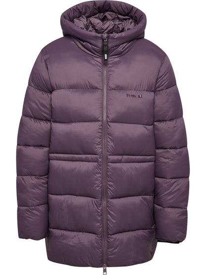 HUMMEL Mid Lenght Puffer Jacket Damen (black plum)