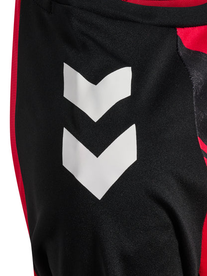 HUMMEL Match Striped Jersey S/S Kind (true red/black)