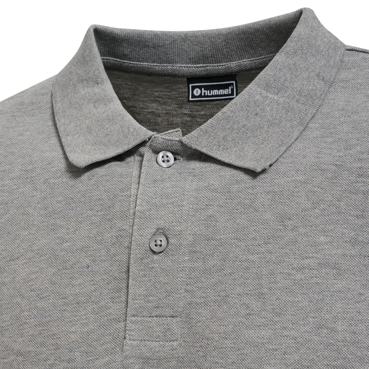 HUMMEL Red Classic Polo (grey melange)