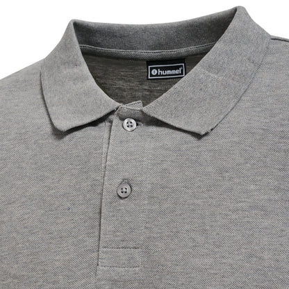 HUMMEL Red Classic Polo (grey melange)