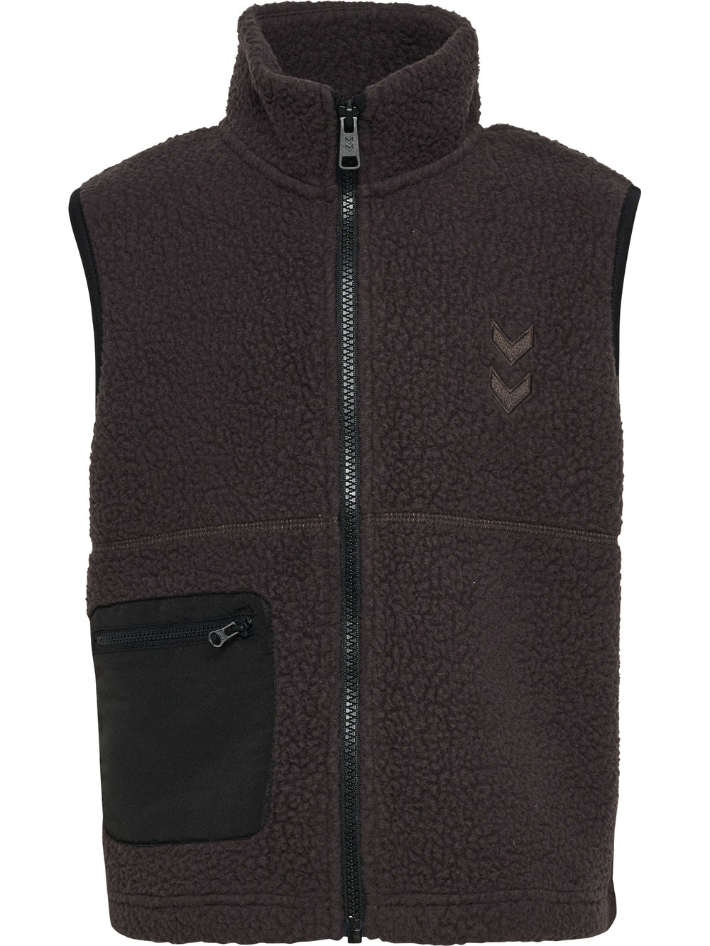 HUMMEL Martini Fleece Zip Vest Kind (chocolate torte)