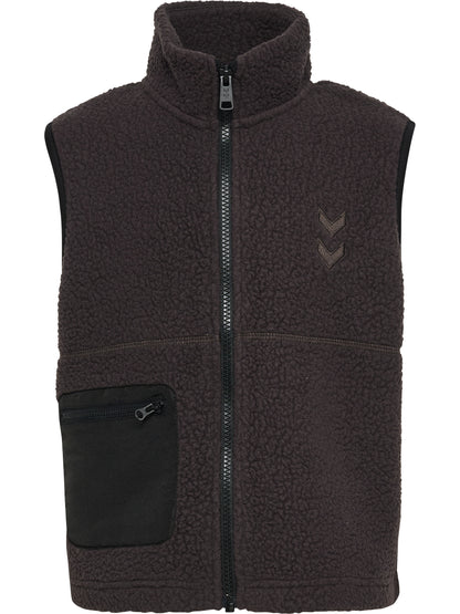 HUMMEL Martini Fleece Zip Vest Kind (chocolate torte)