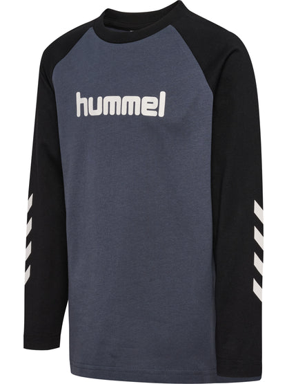 HUMMEL Logo T-Shirt L/S Kind (ombre blue)