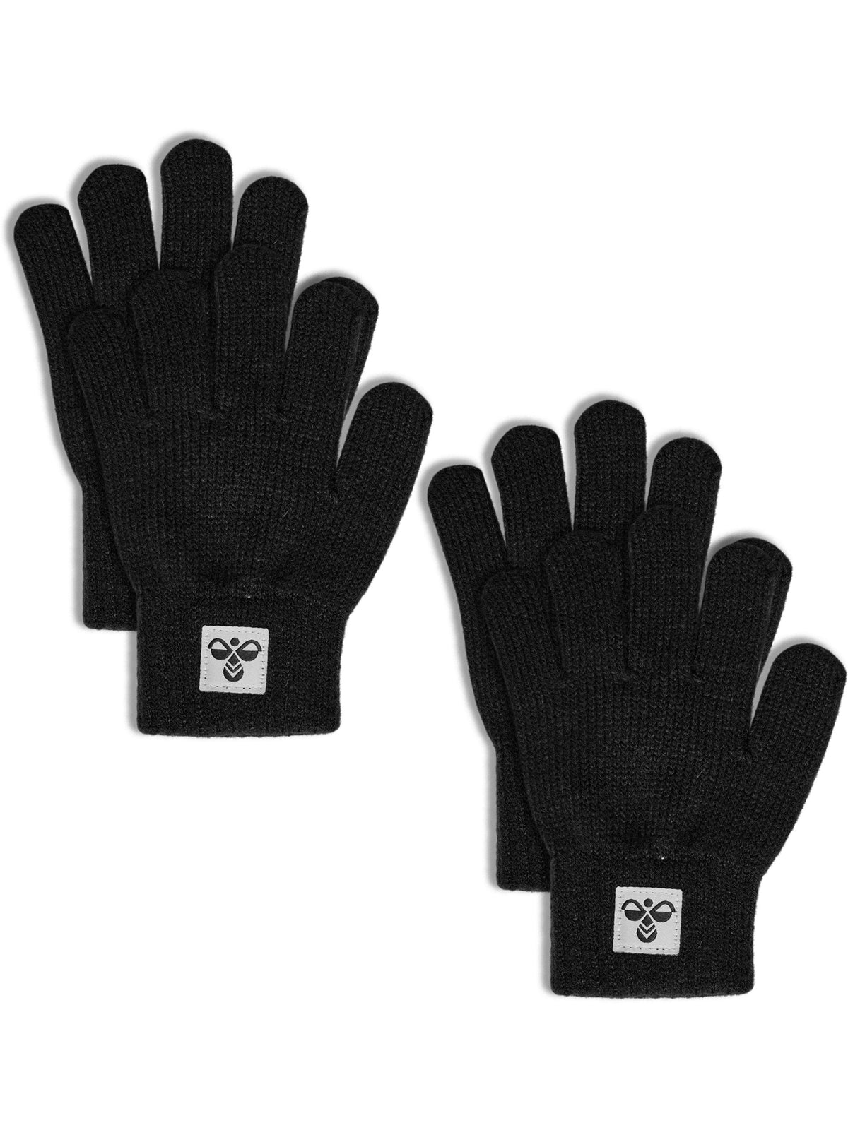 HUMMEL Knit Gloves 2-Pack Kind (black)