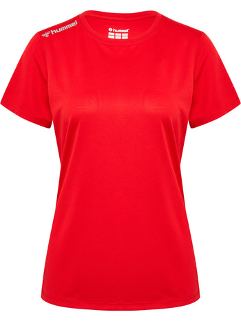 HUMMEL Run Jersey S/S Damen Rot