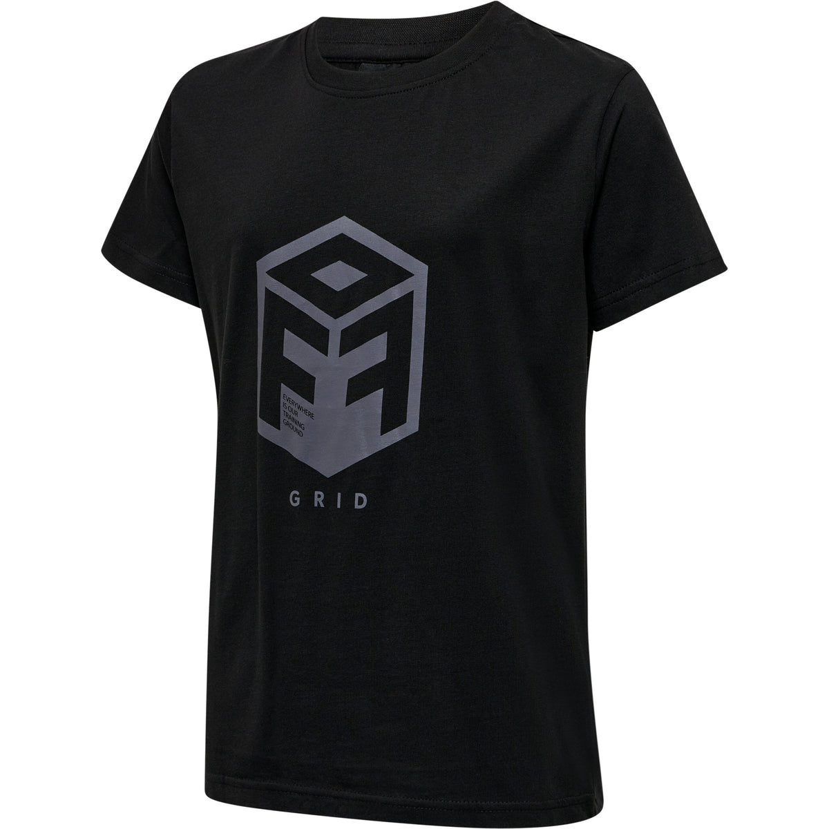 HUMMEL Offgrid Cotton Jersey S/S Kind (jet black/forged iron)