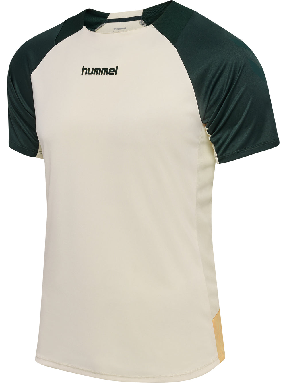 HUMMEL BLAZE27 Pro Training Jersey S/S (buttercream/darkest spruce)