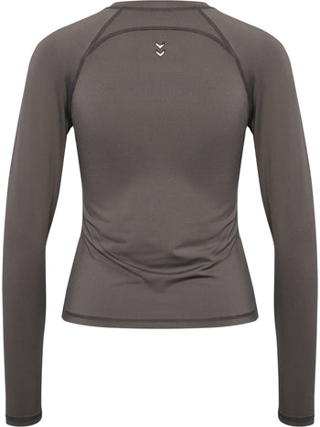 HUMMEL Prima T-Shirt L/S Damen (dark gull gray)