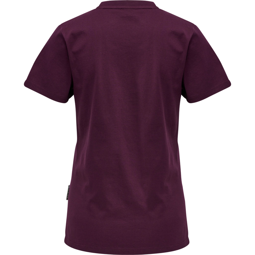 HUMMEL Move Grid Cotton T-Shirt S/S Wom Damen (grape wine)