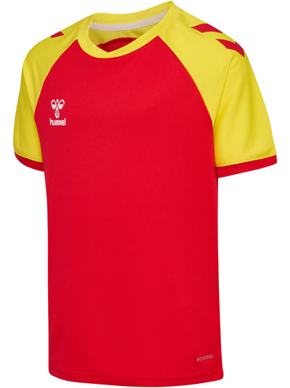 HUMMEL Match League Jersey S/S Kind (true red/blazing yellow)