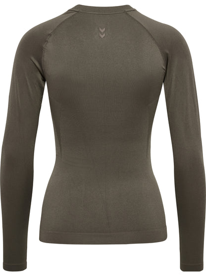 HUMMEL Flow T-Shirt L/S Damen (major brown)