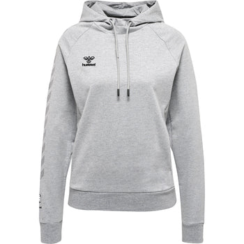 HUMMEL Move Grid Cotton Hoodie Damen Grau