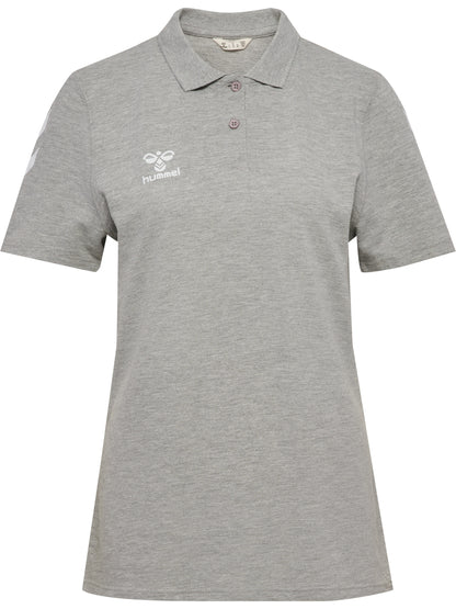 HUMMEL Go 2.0 Chevron Polo Damen (grey melange)