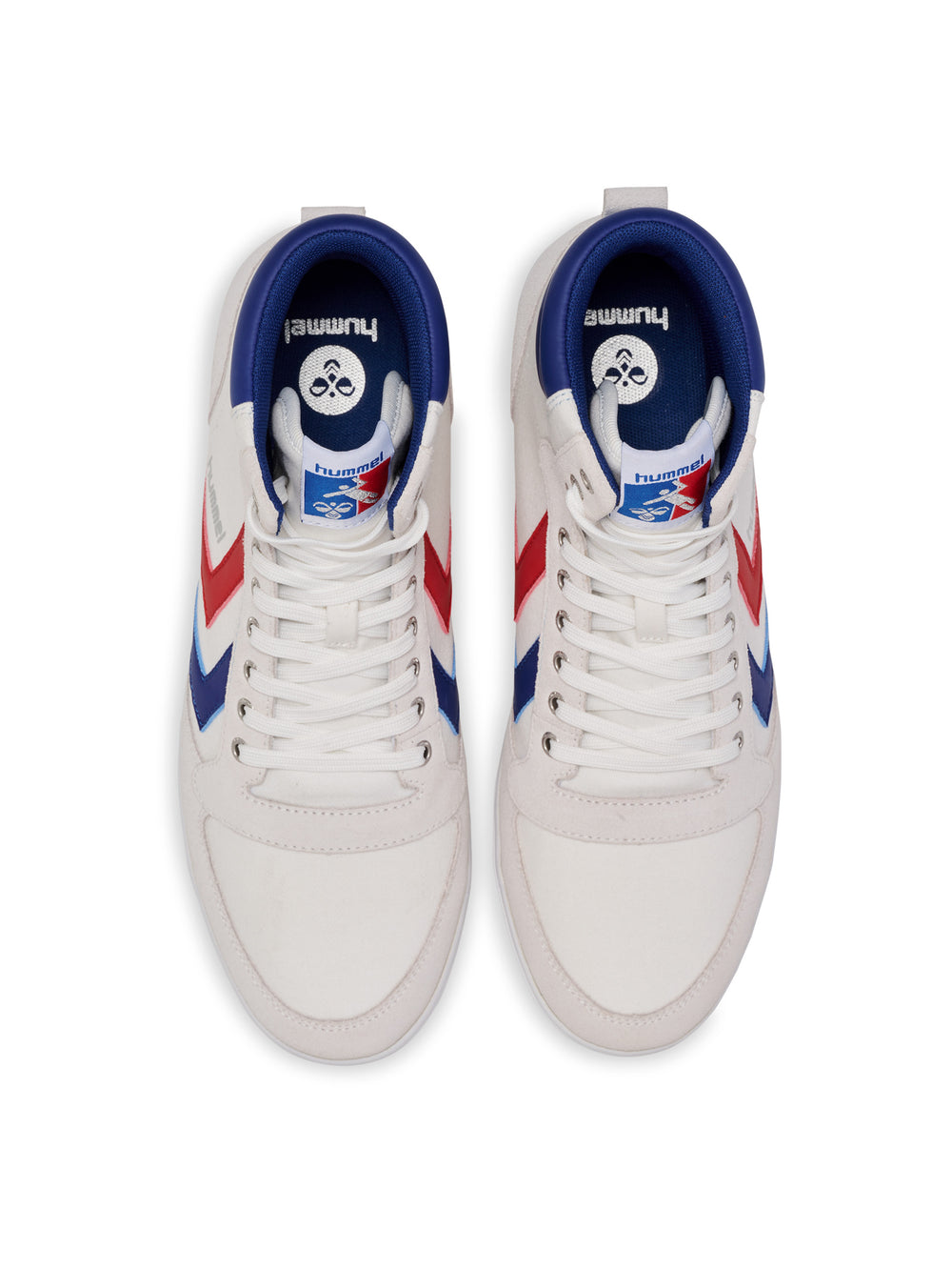 HUMMEL Slimmer Stadil High (white/blue/red/gum)