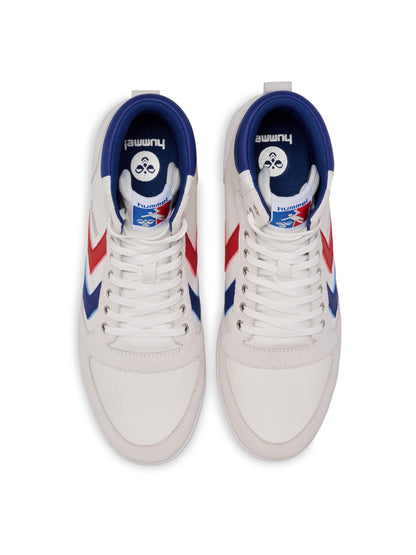 HUMMEL Slimmer Stadil High (white/blue/red/gum)