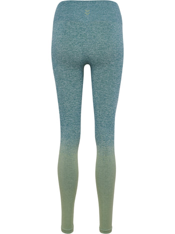 HUMMEL Yoga Seamless Gradient Hw Tights Damen (balsam/frosty green)