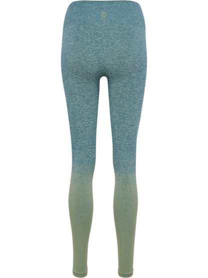 HUMMEL Yoga Seamless Gradient Hw Tights Damen (balsam/frosty green)