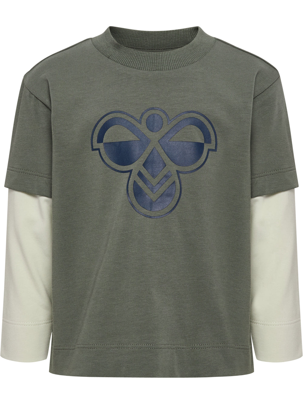 HUMMEL Mini Loose Layer T-Shirt L/S Kind (castor gray)