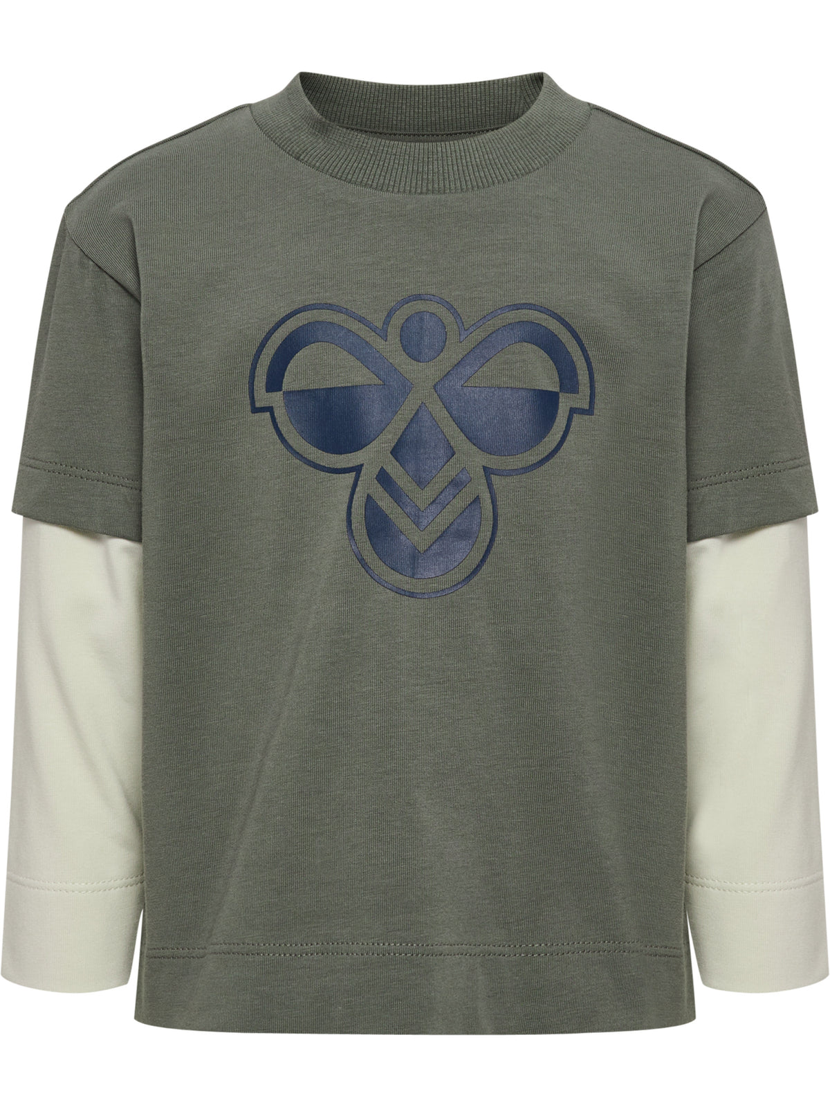 HUMMEL Mini Loose Layer T-Shirt L/S Kind (castor gray)