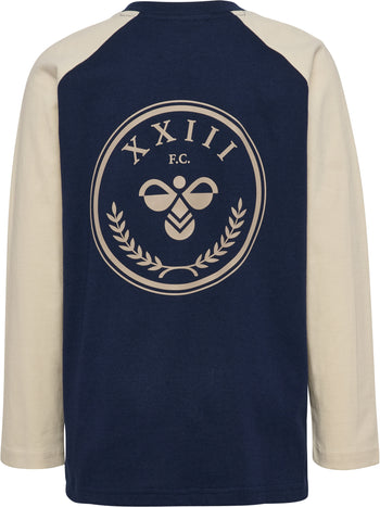 HUMMEL Loose Graphic T-Shirt L/S Kind (dress blues)