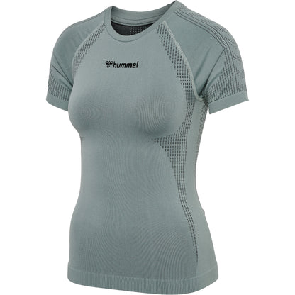 HUMMEL Mt Shaping Seamless T-Shirt Damen (chinois green)