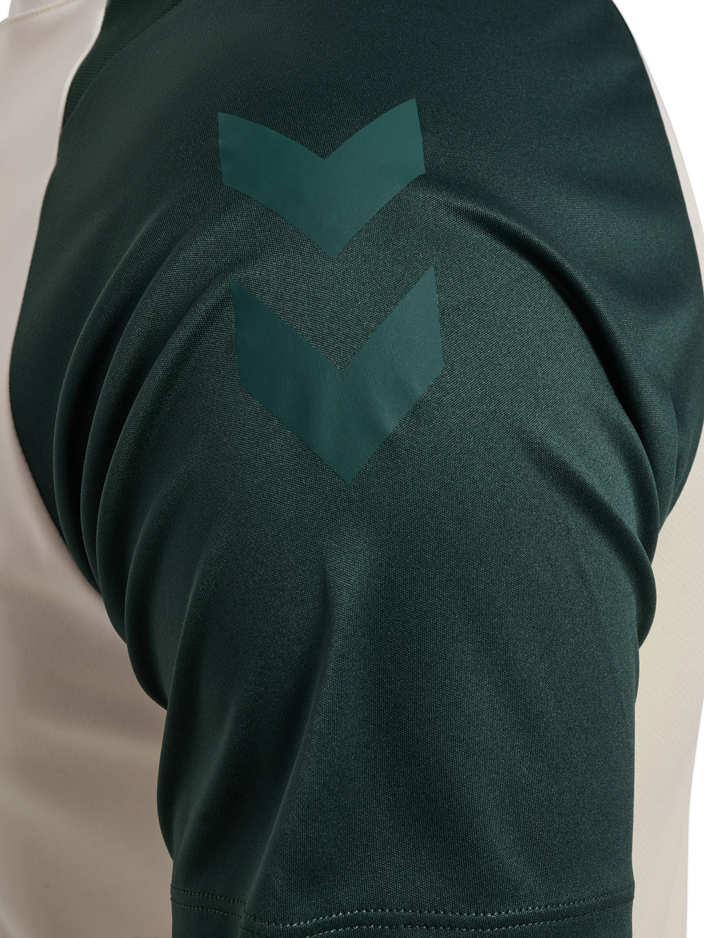 HUMMEL BLAZE27 Pro Training Jersey S/S (buttercream/darkest spruce)