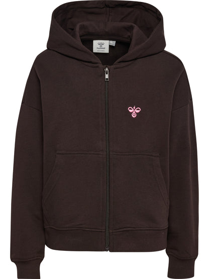 HUMMEL Jump Boxy Zip Cardigan Kind (chocolate torte)