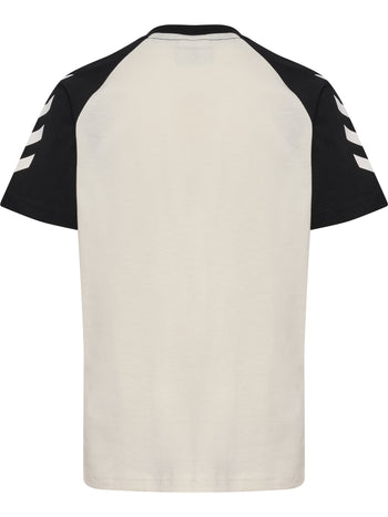 HUMMEL Logo T-Shirt S/S Kind (marshmallow/black)
